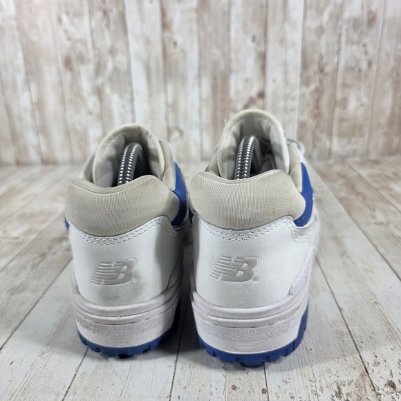 New Balance 550 Men's White Blue Low Top Basketball Sneakers Size 8.5 - Picture 3 of 8